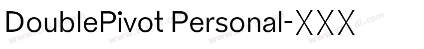 DoublePivot Personal字体转换